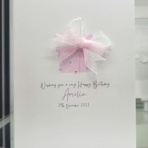 Personalisierte Geburtstagskarte mit Namen, alles Gute zum Geburtstag Geschenk, alles Gute zum Geburtstag, Mädchen Geburtstagskarte, Damen Geburtstagskarte