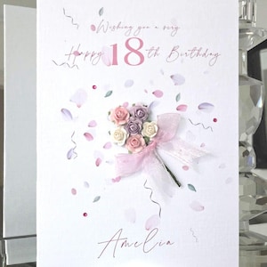 18th birthday card, happy 18th birthday card, 18th birthday card, 18 today birthday card, birthday card, ladies birthday card