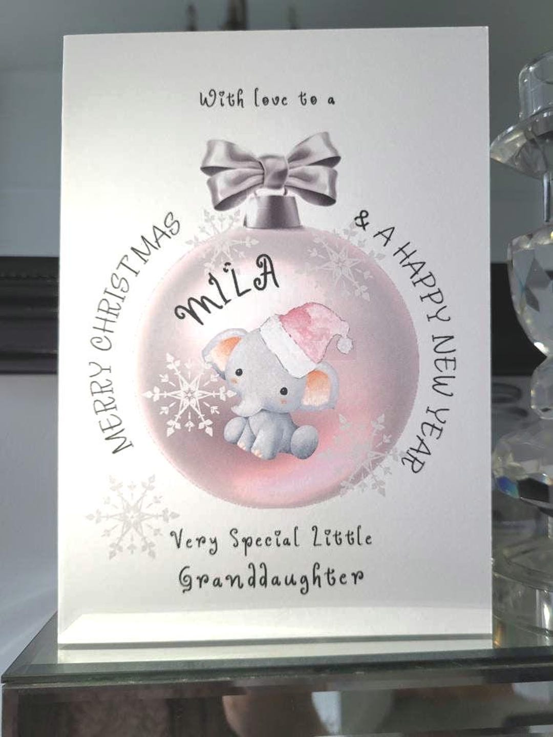 Personalised Granddaughter Christmas Card Special Granddaughter personalised-granddaughter-christmas-card-special-granddaughter