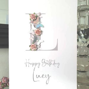 Personalisierte Geburtstagskarte mit Namen, alles Gute zum Geburtstag, Geburtstagskarte, Geburtstagskarte mit Namen, Mädchen-Geburtstagskarte, Damen-Geburtstagskarte