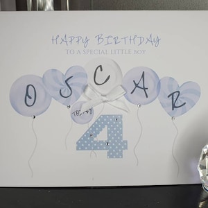 1., 2., 3., 4., 5. Jungen personalisierte Name und Alter Geburtstagskarte, Jungen Geburtstagskarte, Geburtstagskarte für Jungen, Jungen Geburtstagskarte