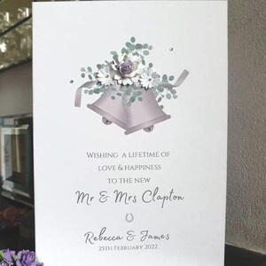 Trouwkaart, trouwkaart bloemen, speciale trouwkaart, trouwdagkaart, trouwkaart, gefeliciteerd met je trouwkaart