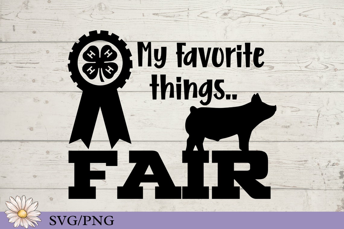 Fair 4H y Pigs SVG County Fair design for t-shirt Swine - Etsy México