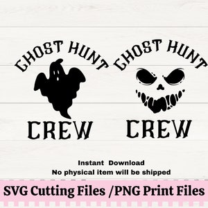 Geisterjagd Crew SVG: Paranormal Ghost Design für Crafting, Paranormal Junkie SVG für Geist Enthusiasten
