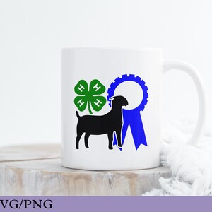 4H Clover SVG for Decals, 4H Goat Showmanship Svg for T-shirt, 4H Dairy ...