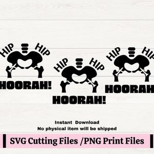 Hüfte Ersatz SVG für T-shirts, lustige Hüfte Design, Hippie-Chic, Hüfte Hüfte Hoorah!  PNG