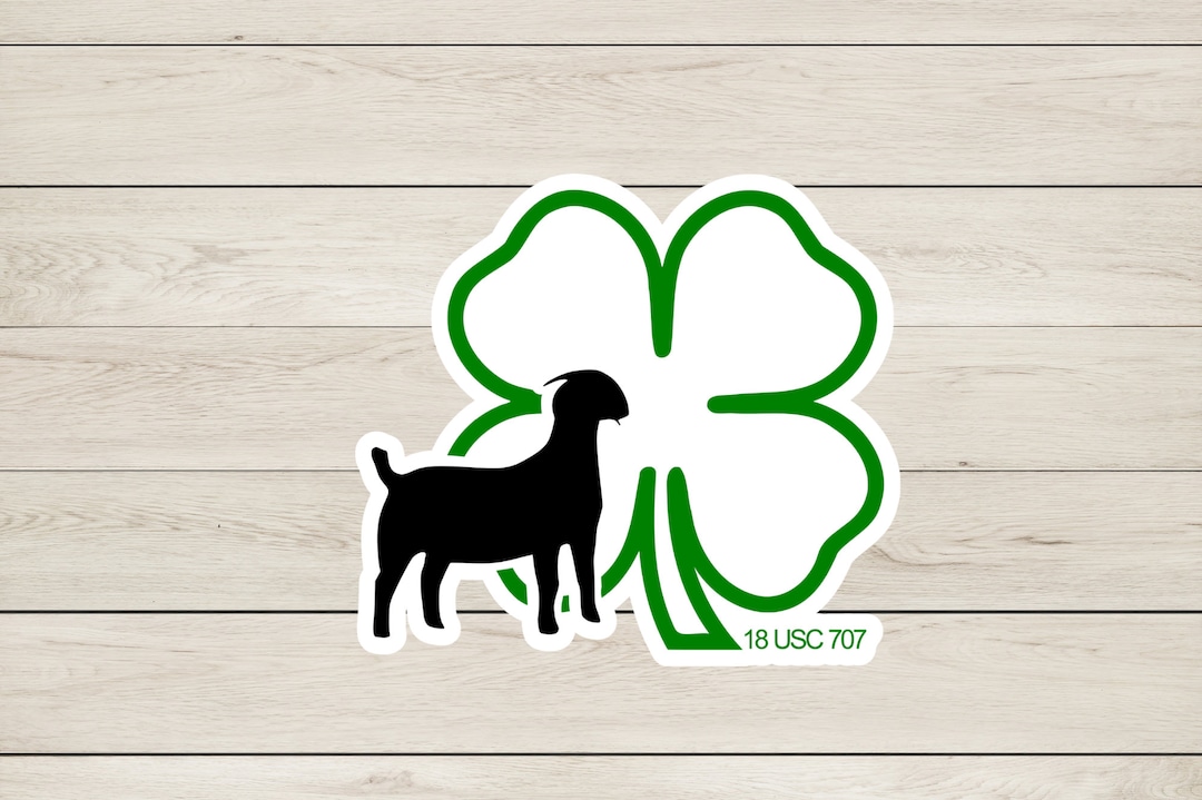 4H Goat Showmanship Sticker, Sticker for Junior Fair Kids, Dairy Goat ...