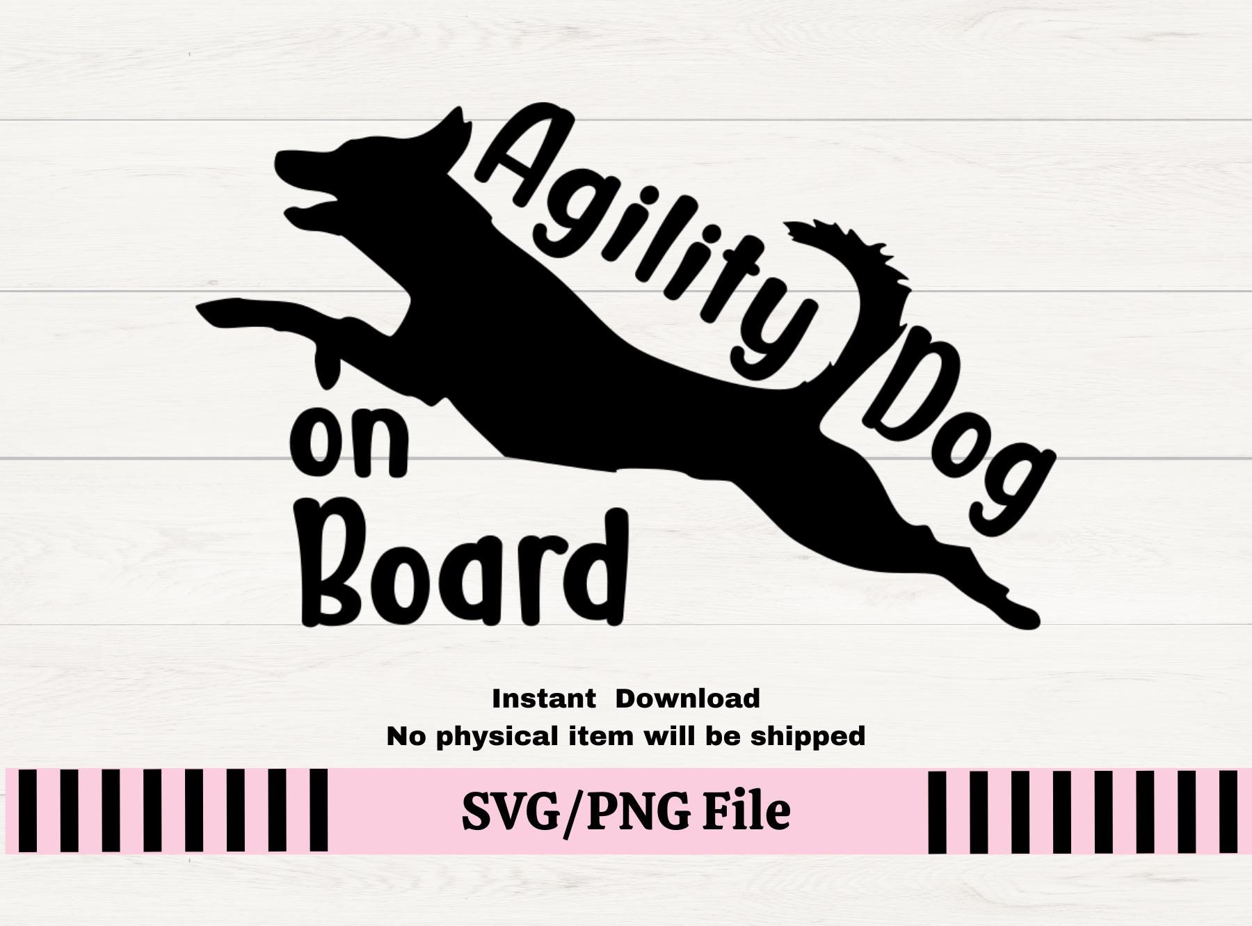 Agility Dog on Board SVG, Agility Dog SVG, Border Collie PNG, Border ...