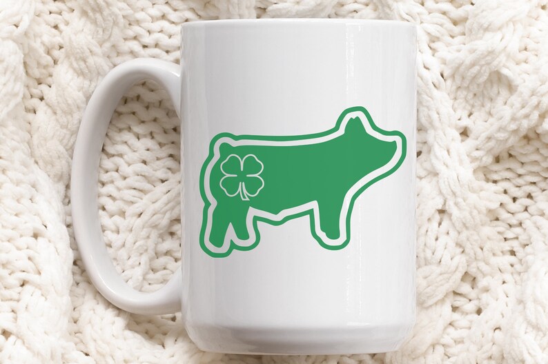 4H Pig With Clover SVG for Decals 4H Pig Showmanship Svg for - Etsy Ireland