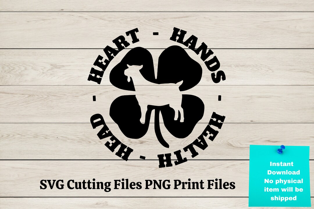 Show Goat With 4H Clover SVG for Decals, Goat Showmanship SVG for Shirt ...