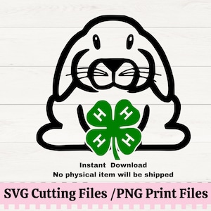 Coelho SVG para decalques, 4H Rabbit Showmanship svg para camiseta, 4H Rabbit Show PNG, County fair rabbit show