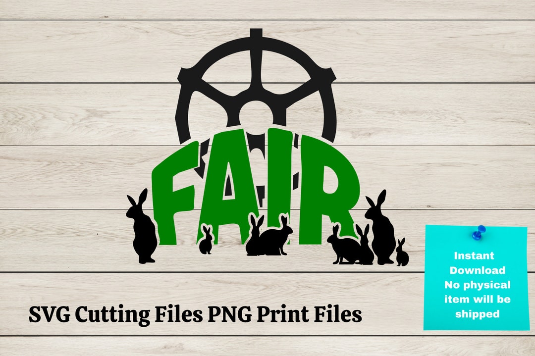 4H Rabbit SVG, County Fair Design for Tshirt, Rabbit Showmanship at
