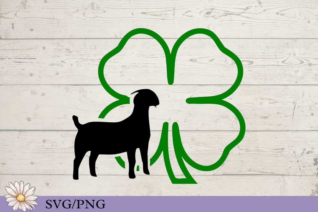 4H Clover SVG for Decals, 4H Goat Showmanship Svg for Tshirt, 4H Dairy