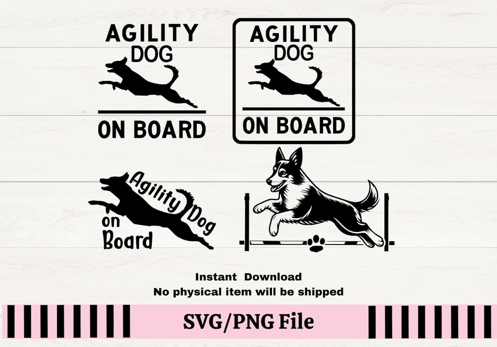 Agility Dog on Board SVG, Agility Dog SVG, Border Collie PNG, Border ...