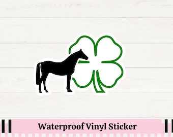 4H Horse Clover Waterproof Vinyl Sticker