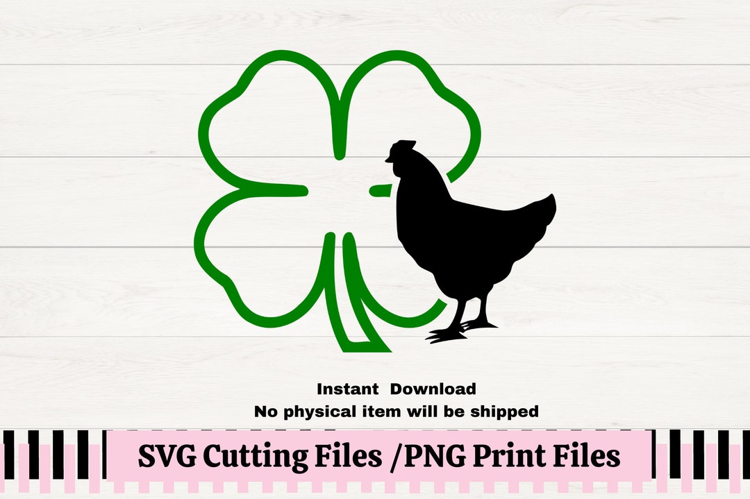 4H Chicken Silhouette SVG/PNG, Show Chicken Cage Sign, 4H Livestock ...
