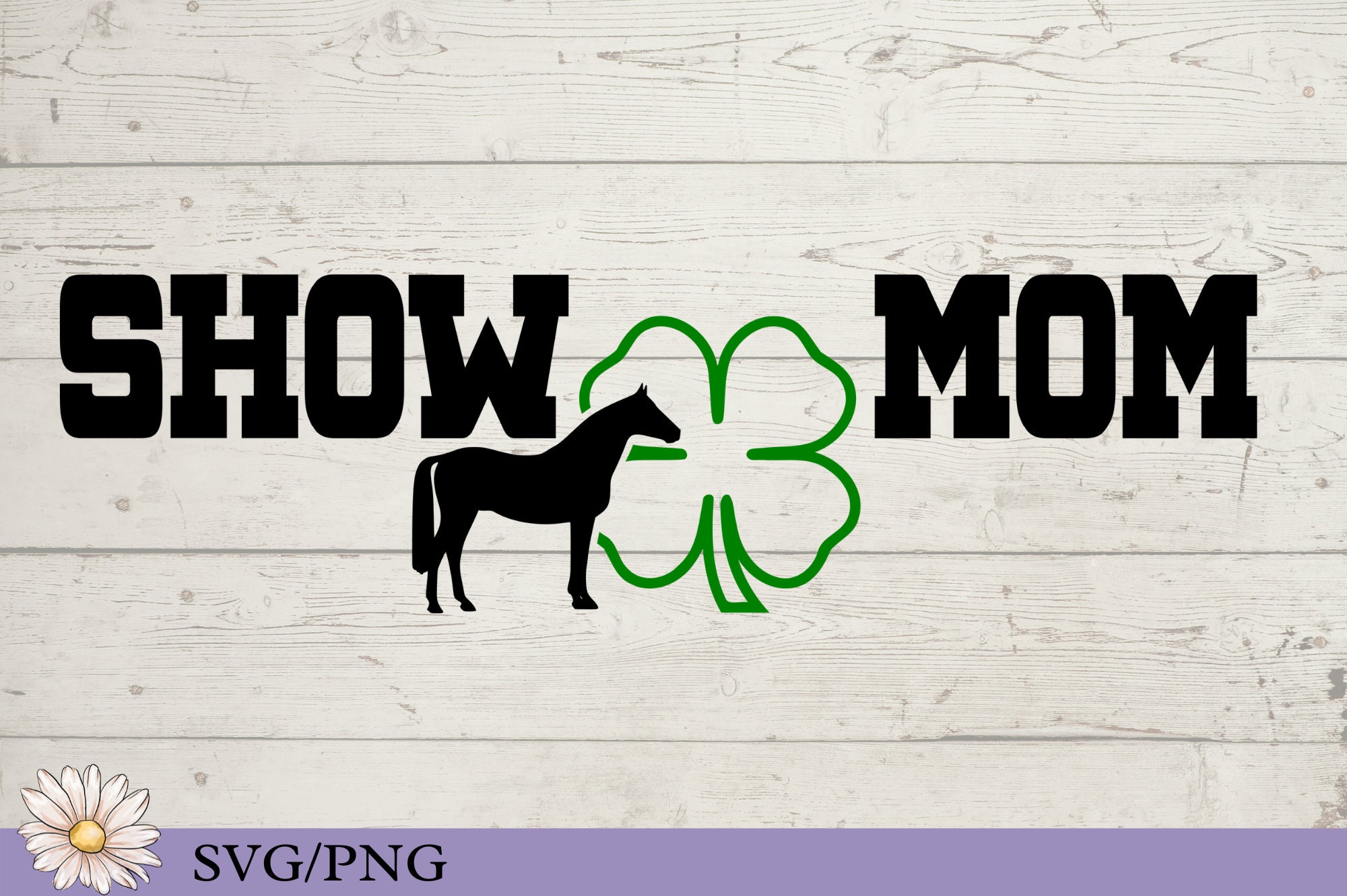 4H Saddle Horse Show Mom Svg for Tshirts 4H Clover Equine Etsy