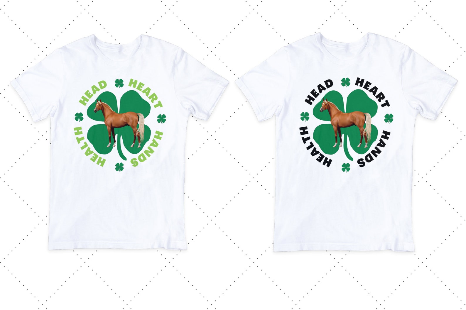 4H Clover Saddle Horse PNG Horse Png for 4H Tshirt 4H Etsy