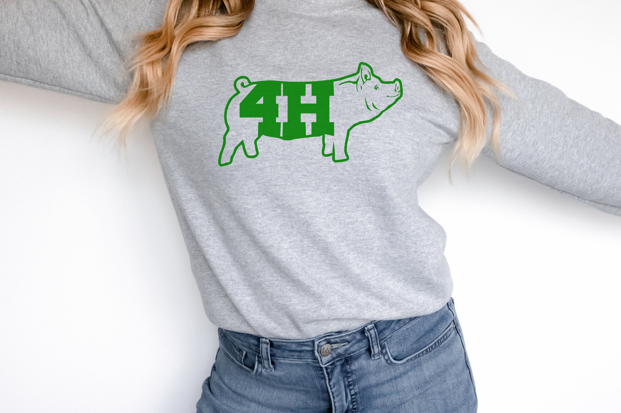4H Pig Silhouette SVG. Swine Showmanship Clipart 4H Pig Show - Etsy