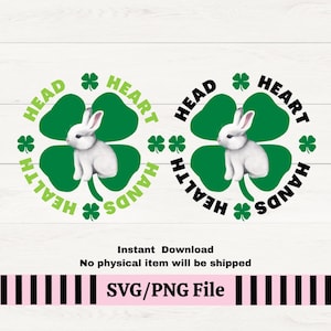 4H Klee Kaninchen PNG, Kaninchen PNG für 4H T-shirt, 4H Klee Kaninchen Druck für Sublimation, 4H Kaninchen Showmanship, 4H Kaninchen Show PNG