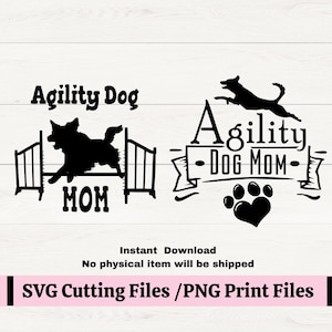 Agility hond moeder sticker SVG, Love My Agility Dog, Border Collie SVG, Border Collie sticker, hond SVG, Agility hondenliefhebber, Agility Dog Sticker