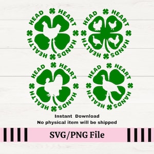 4H Clover Chicken SVG, Poultry Show Design (Digital Download)