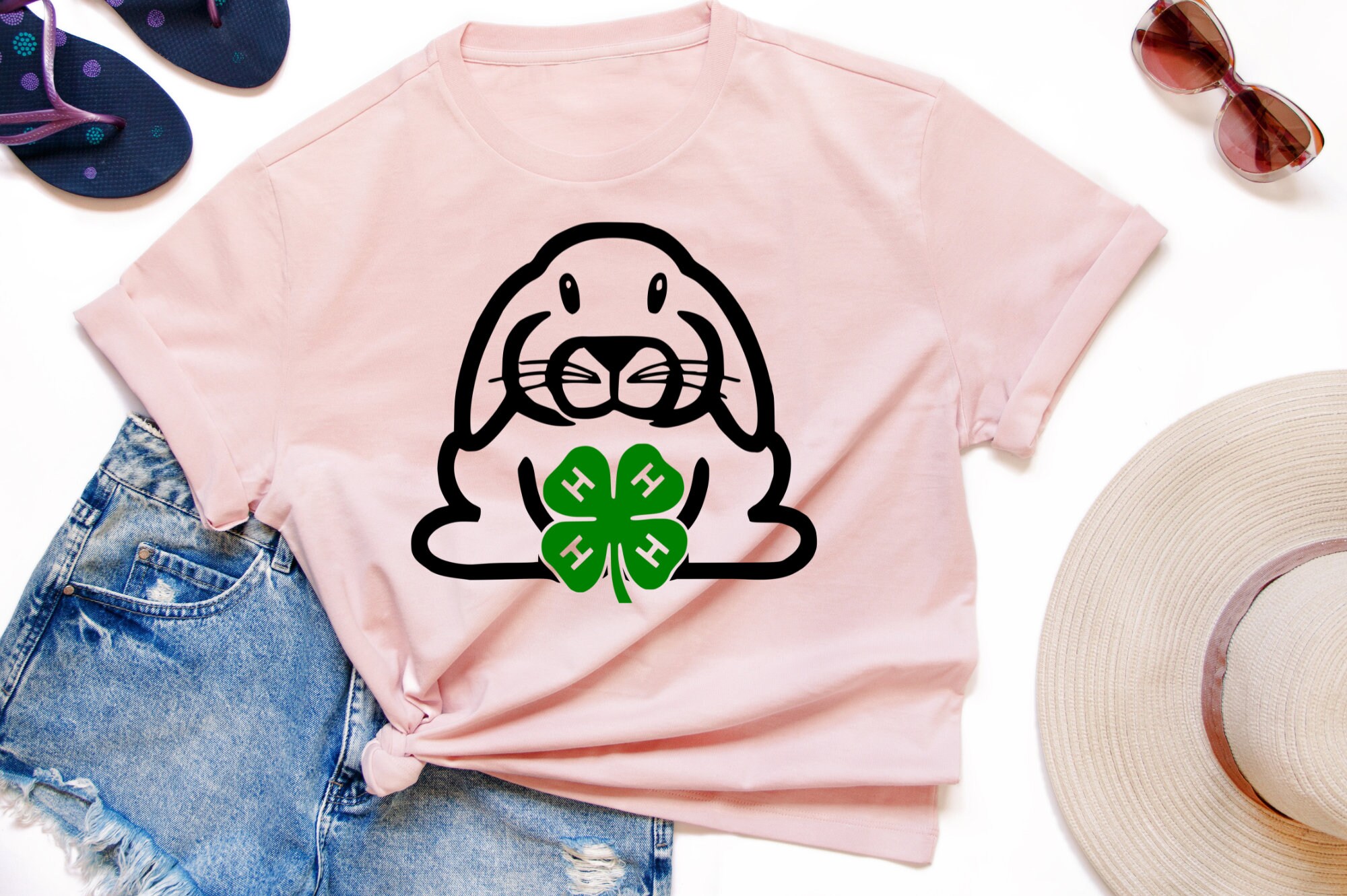 Bunny Rabbit 4H Show SVG: T-shirt Decal, County Fair PNG (digital ...