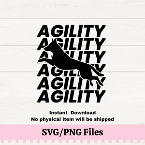 Belgische Malinios Agility Dog SVG, Jumping Knock Out Agility Dog T-shirt Design, PNG voor sublimatie