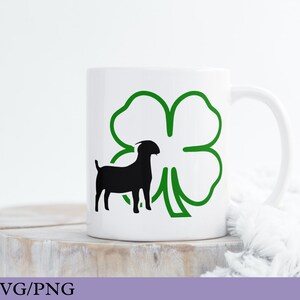 4H Clover SVG for Decals, 4H Goat Showmanship Svg for T-shirt, 4H Dairy ...