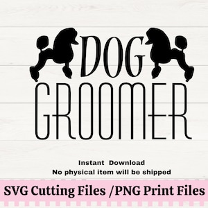 Dog Groomer svg for vinyl car decal,  SVG for Dog Groomers, Poodle svg, Pet Industry Workers