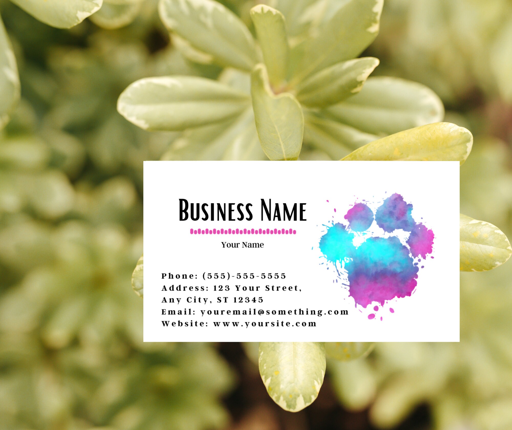 Dog Grooming Business Card Template Appointment Card Instant Etsy