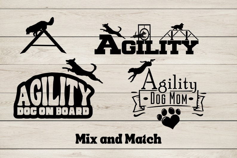 Make Your Own Dog Agility Course SVG/PNG Bundle 21 Dog Etsy