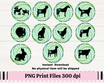 I Love 4H PNG files for Sublimation or Print, 4H Livestock Images, County Fair