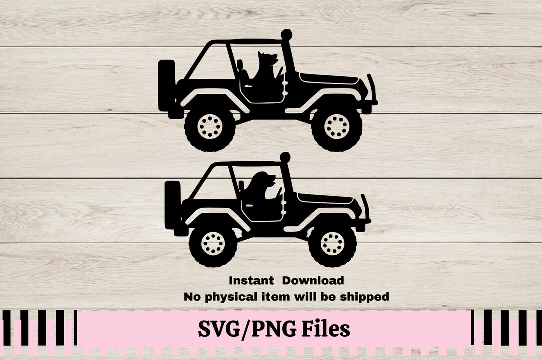 Off Road With Dog in Vehicle SVG for Decals, Overlanding Svg for Decals