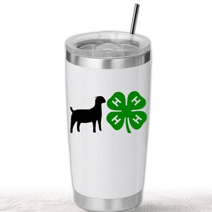 4H Clover SVG for Decals, 4H Goat Showmanship Svg for T-shirt, 4H Dairy ...