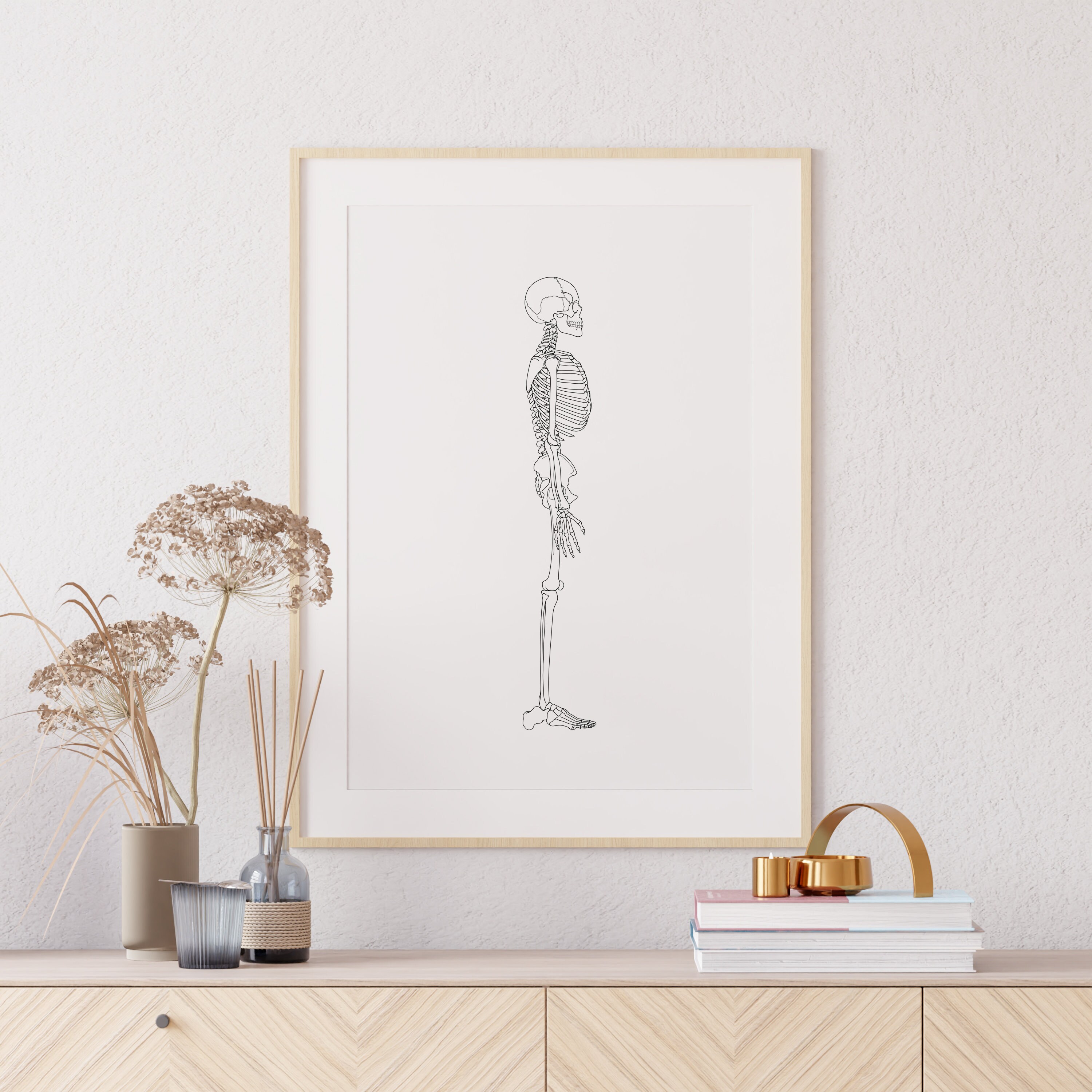 Printable Human Anatomy Poster Anatomy Wall Art Skeleton - Etsy