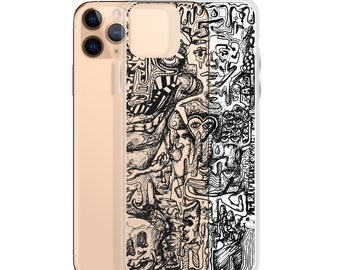 Clear "Unpeeled" Abstract iPhone Case