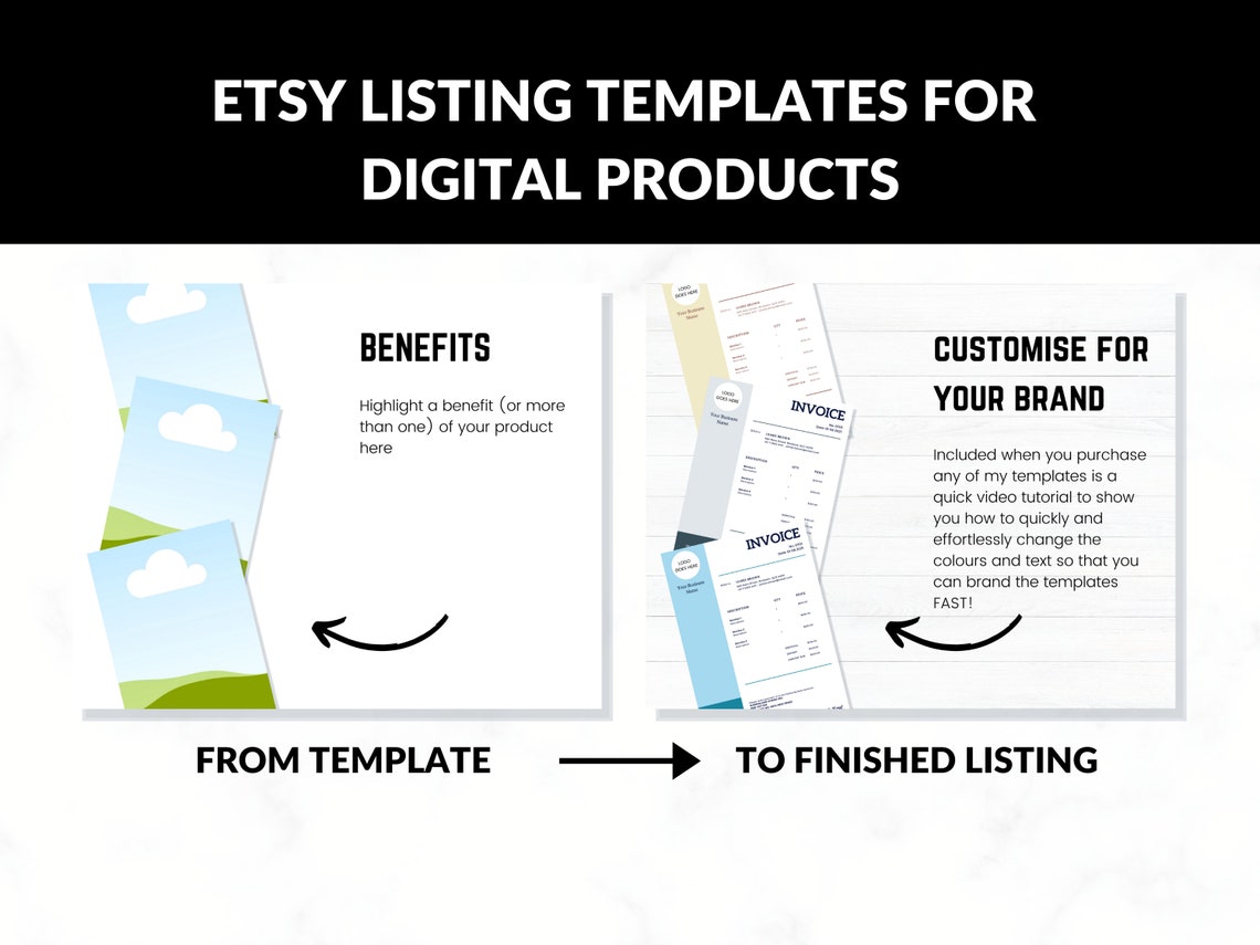 Etsy Listing Mockup Template for selling digital products Etsy Etsy Listing Mockup Template for selling digital products Etsy