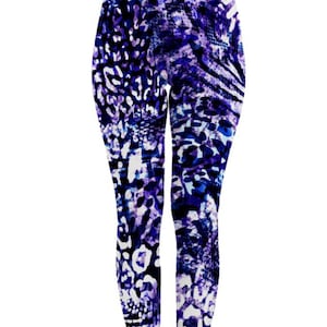 Wizard Lucy Blue Colorful Galaxy Printed Leggings Yoga Pants
