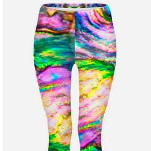 Colorful Holographic Stone Leggings, Super Soft Milk Silk Leggings, Colourful Leggings, Yoga Leggings, Festival & Hippie Clothing