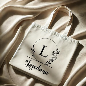 Personalised Shopper Bag | Custom Tote Bag  Shopping Bag | Text or Photo Personalized Gift | Promotional Tote Bag | Canvas Shopping Bag