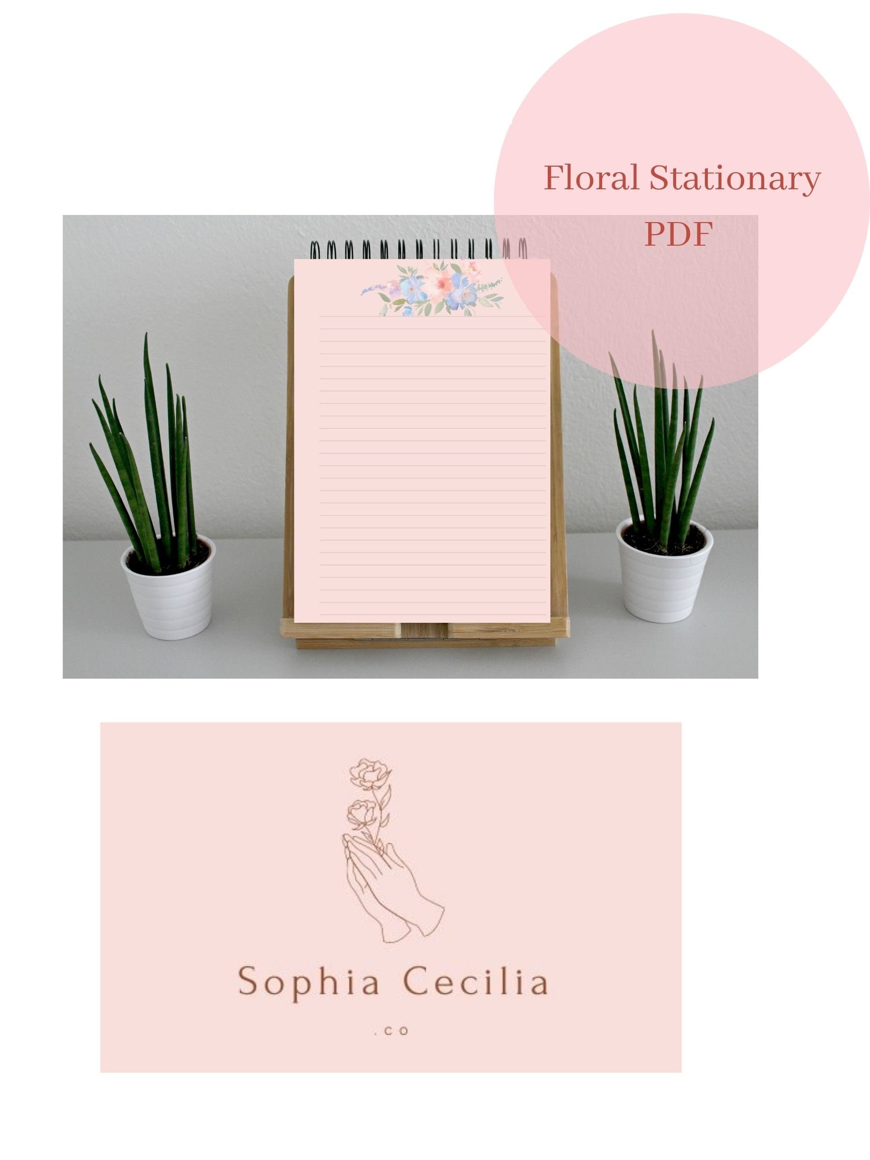 Floral Stationary Etsy