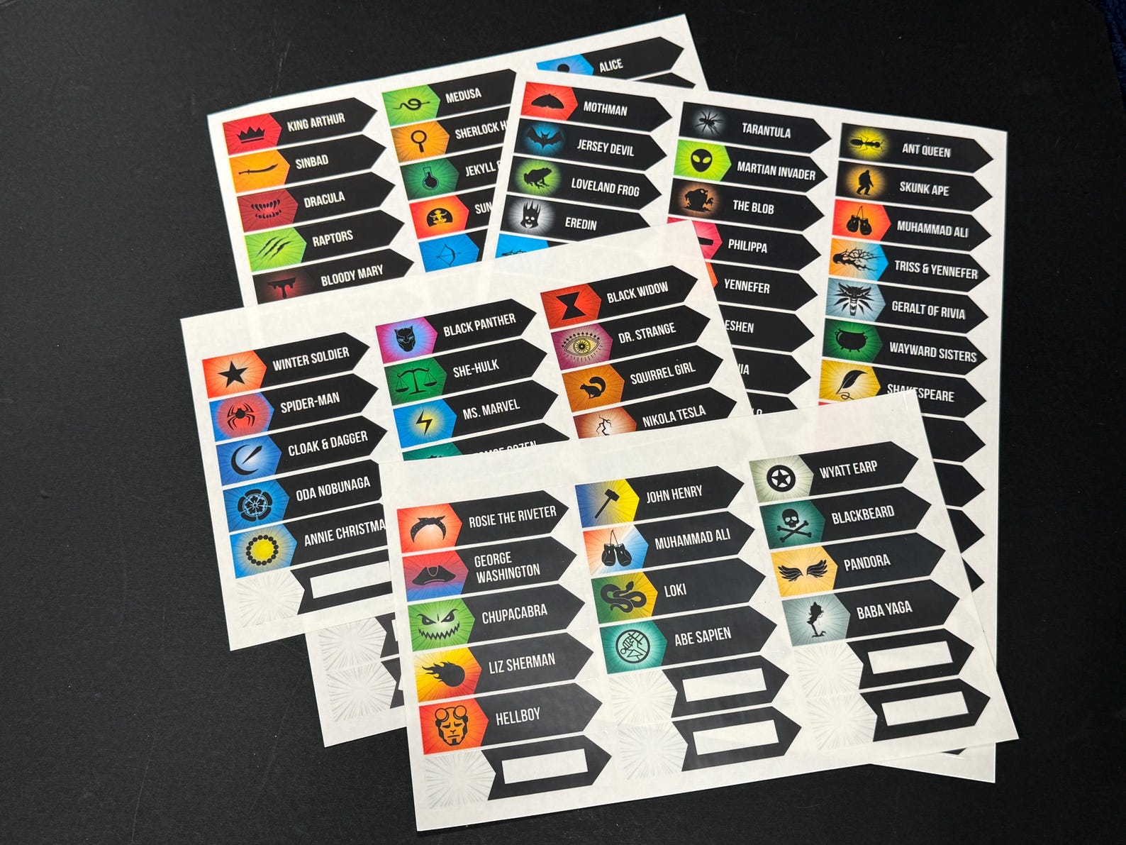 Game Location Label Unmatched Board Game Organizer Labels - Etsy