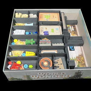 DIGITAL STL World Wonders Board Game + Mundo Expansion Organizer