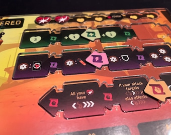 Superposición del tablero del jugador del juego de mesa Dead Cells