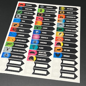 Sin igual - Juego de 3 etiquetas organizadoras para juegos de mesa