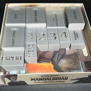 DIGITAL STL The Mandalorian: Adventures Board Game + Expansion Organizer