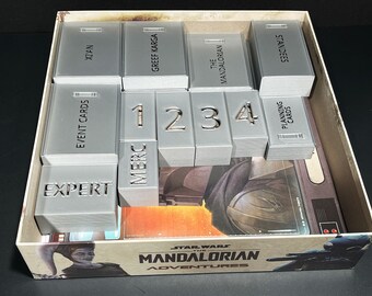STL DIGITAL The Mandalorian: Juego de mesa de aventuras + Organizador de expansión