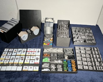 DIGITAL STL Frostpunk Box Insert Organizer (All In) Core + Miniaturas + Expansiones Frostlander