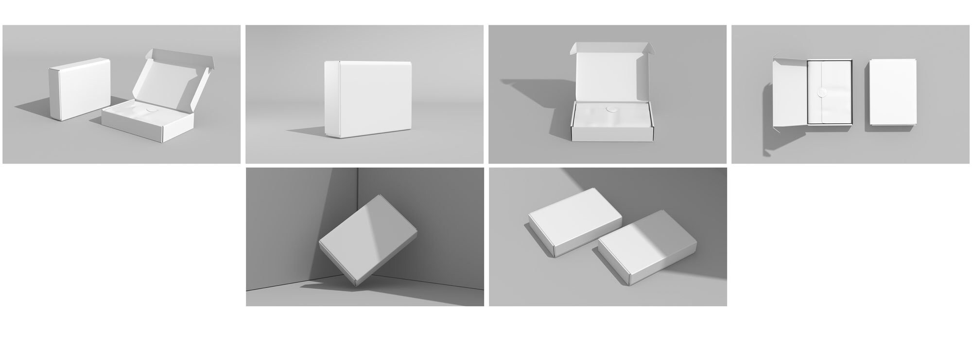 Mailing Box Mockup 6 Psd, Shipping Box Mockup, Box Packaging Mockup